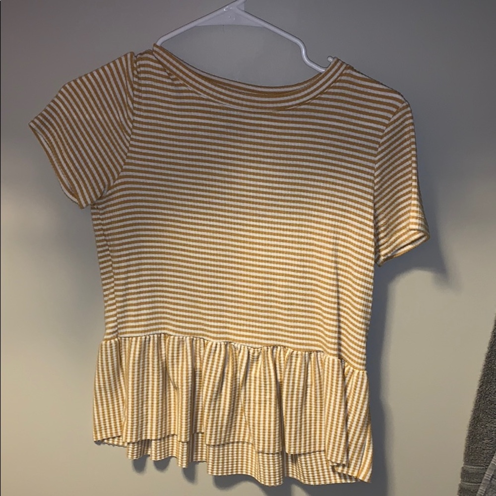 Yellow striped shirt